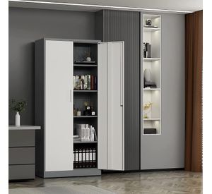 Armario Acero 90x40x185 cm. 2 Cuerpos 2 Puertas Band Horiz.