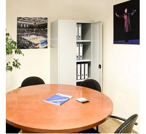 Armario Acero 90x40x185 cm. 2 Cuerpos 2 Puertas Band Horiz.