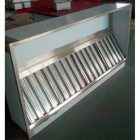 Campana Industrial Mural 2x1 mt. Acero Inoxidable