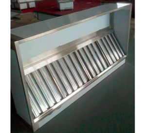 Campana Industrial Mural 2x1 mt. Acero Inoxidable