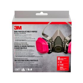 Respirador media cara gris