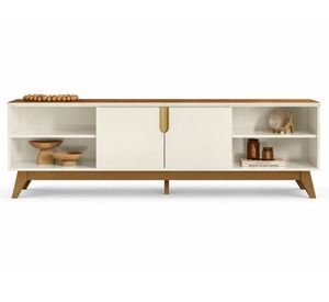 Rack TV beige/nogal 75"