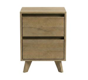 Velador 2 cajones Nimbus roble/miel