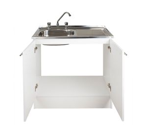 Kit plus lavaplato 80 derecho blanco 78 cm