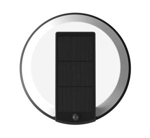 Aplique LED solar APREDSIR 1L neutra negro