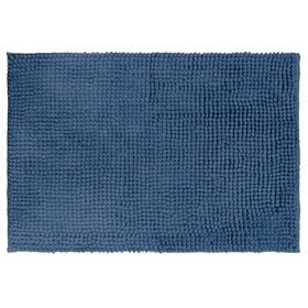Piso baño Shaggy MF azul 40x60 cm