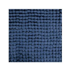 Piso baño Shaggy MF azul 40x60 cm