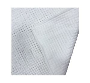 Piso baño Shaggy MF blanco 40x60 cm