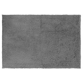 Piso baño Shaggy MF grafito 40x60 cm