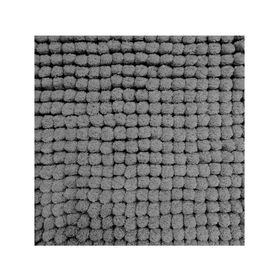 Piso baño Shaggy MF grafito 40x60 cm