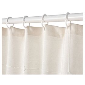 Cortina baño Cuadricula beige 180x180 cm