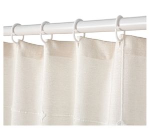 Cortina baño Cuadricula beige 180x180 cm