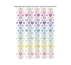Cortina baño Corazones 180x180 cm