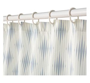 Cortina baño MF azul 180x180 cm