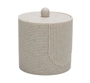 Canister poliresina beige