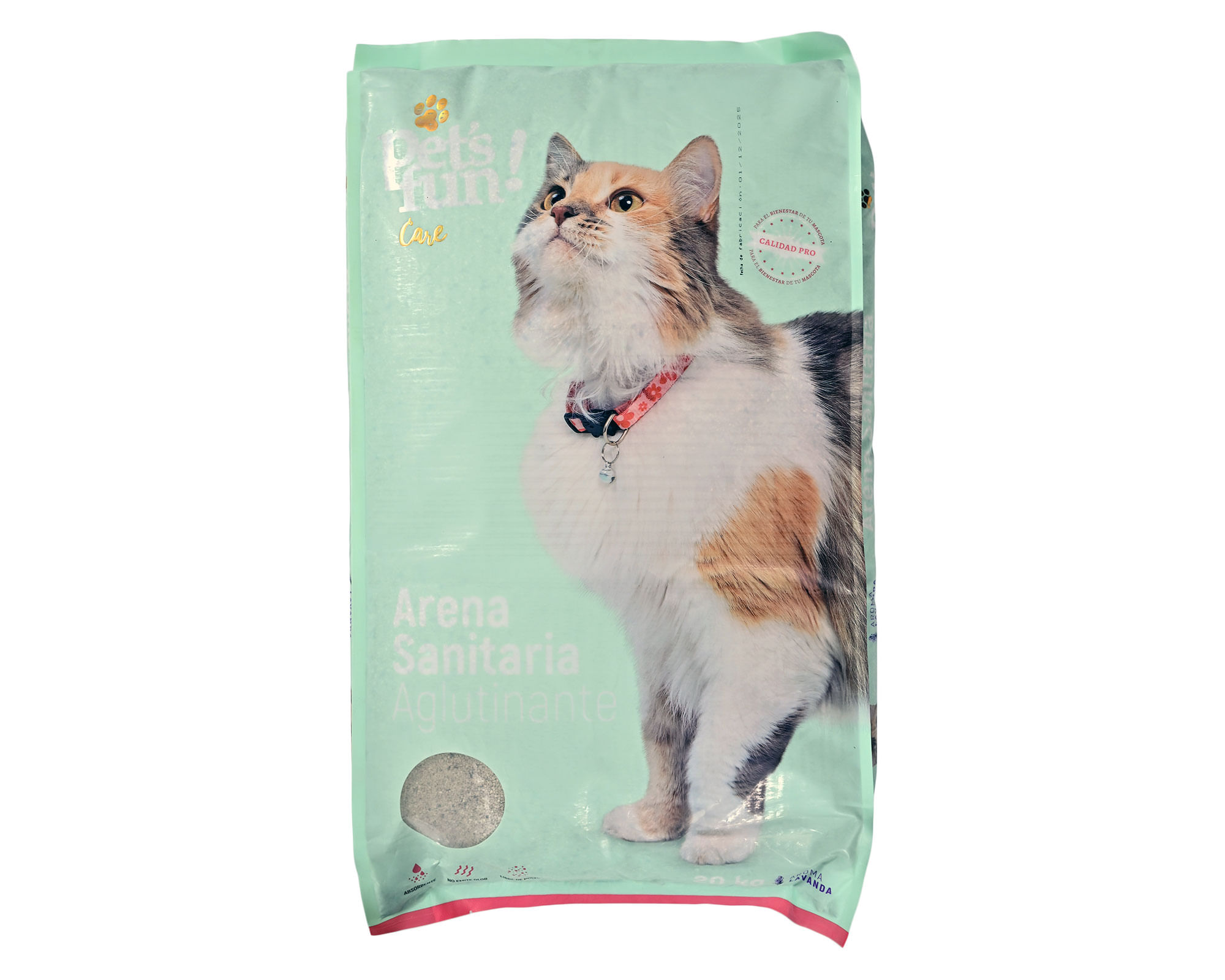 Arena sanitaria aglutinada carbón activado lavanda 20 kg