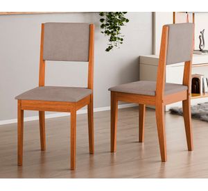 Juego comedor 6 sillas Dubai roble 160x90 cm