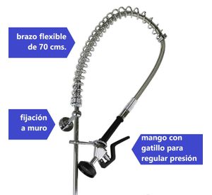 Llave Pre Lavado Pre Wash Monomando Alta presión