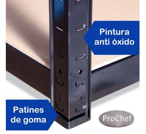 Estante Acero Pintado 120x45x180 cm 5 Band. 1250 Kg