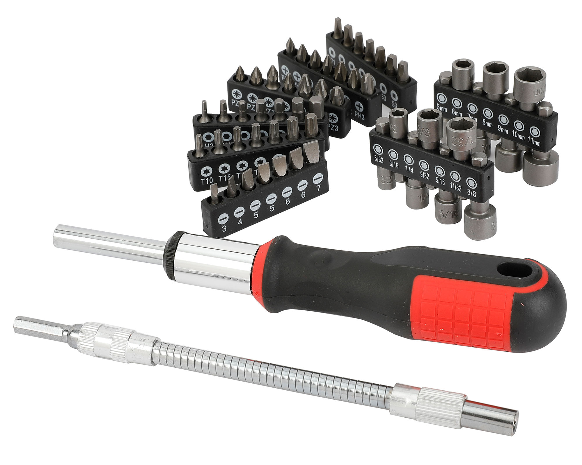 Set atornillador + puntas 58 piezas a $9.990