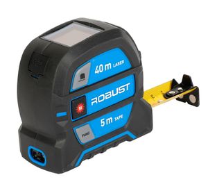 Cinta métrica 2 en 1 laser 40 m hincha 5m