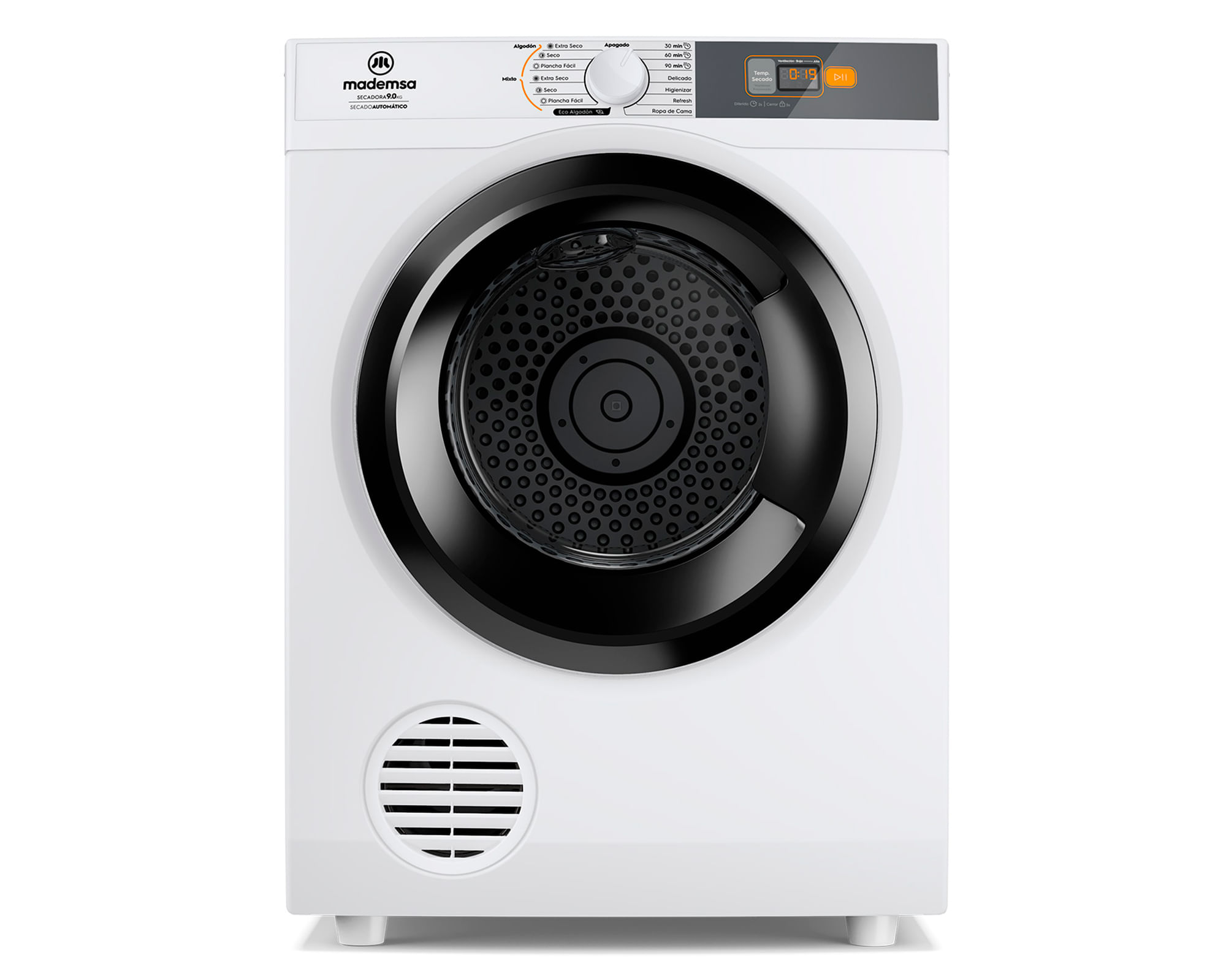 Mademsa Secadora 9DBZGPRO carga frontal 9 kg blanco