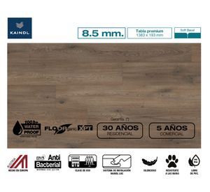 Piso flotante Floorganic XPT Tartufo 19.3x138.3 cm 2.14 m2