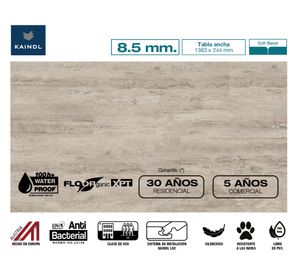Piso flotante Floorganic XPT Macari 24.4x138.3 cm 2.36 m2