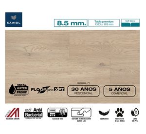 Piso flotante Floorganic XPT Cremota cotta 19.3x138.3 cm 2.14 m2