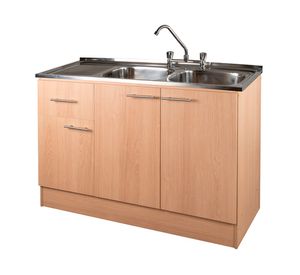 Mueble base lavaplatos 120 derecho beige 118 cm