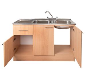 Mueble base lavaplatos 120 derecho beige 118 cm