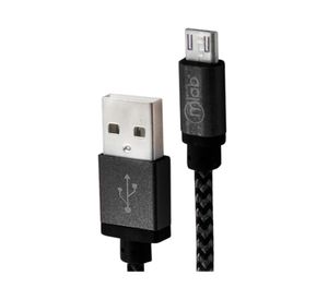 Cable micro USB blindado 7774 1m negro