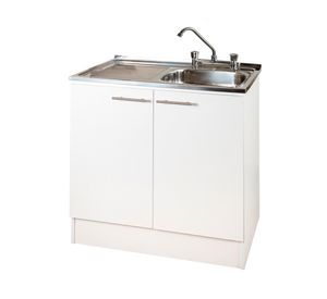 Mueble base lavaplatos 100 izquierdo blanco 98 cm