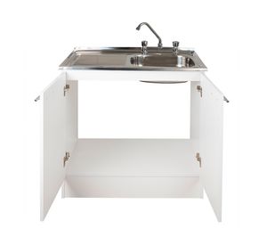 Mueble base lavaplatos 100 izquierdo blanco 98 cm