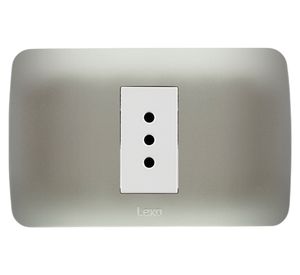 Toma corriente simple KER-10A 10A plata