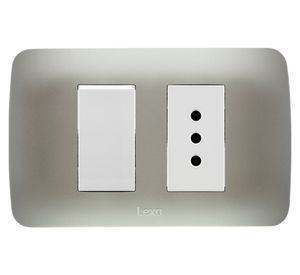 Interruptor simple KER-912 10A plata