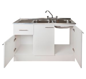 Mueble base lavaplatos 120 izquierdo blanco 118 cm