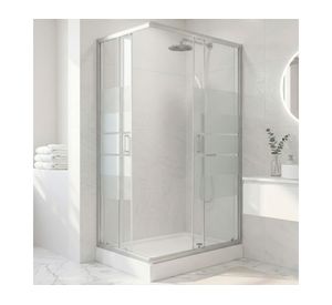 Shower Rectangular Style blanco 198x120x80 cm + receptáculo