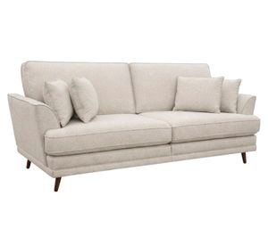 Sofá 3 cuerpos Tailandia poliéster beige claro
