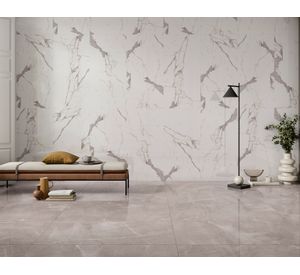 Porcelanato piso muro Marble Pietra Pulido gris 60x120 cm 2.16 m2