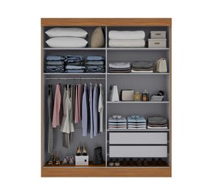 Clóset 2 puertas Casa Blanca beige/café 200x164164 cm