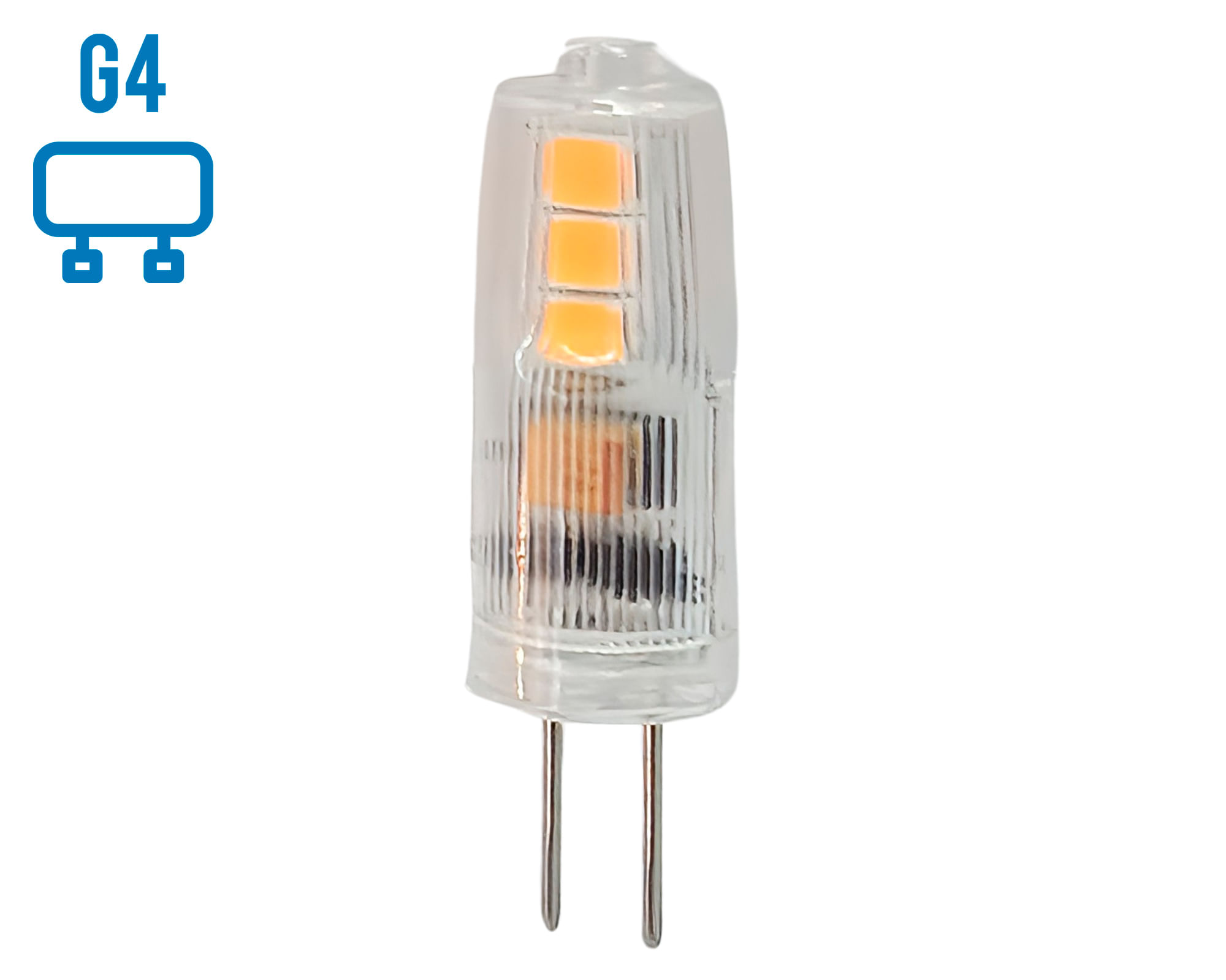Ampolleta LED 2W G4 cálida