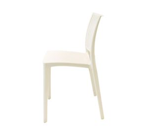 Silla apilable plástico Deco Noruega blanco
