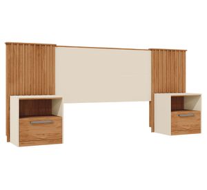 Respaldo extensible Lucius Full beige/castaño