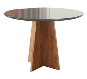 Juego de comedor 4 sillas Destello gris 90x78x90 cm