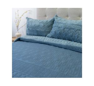 Quilt hotpress Viena Súper King azul