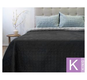Quilt hotpress Viena King negro