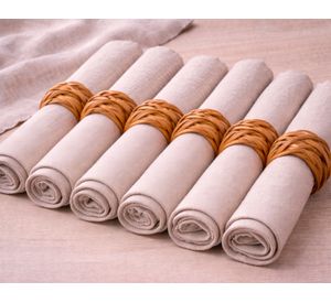 Anillo servilletas café 6 un.