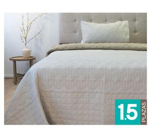 Quilt hotpress Viena 1.5 plazas beige