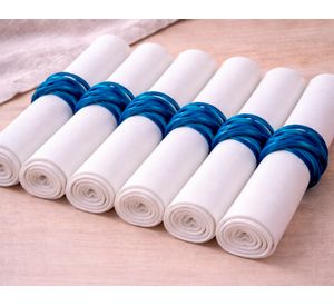 Anillo servilletas azul 6 un.